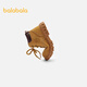 Boots pour enfants de Balabara, chaussures pour enfants, bottes de bébé Martin, bottes courtes d'automne et hiver, chaussures confortables à la mode et sans glissement, jaune terreux peu profond 30701 taille 23