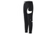 Nike (NIKE) broken hook large logo lace-up college style breathable lace-up mid-waist leg knitted sweatpants men's black black S