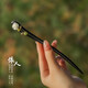 Kamalun (KAMALUN) antique rose hairpin, high-end ebony wood hairpin, daily hairpin, Hanfu headwear, birthday gift for girlfriend, Yiren hairpin + brand gift box