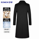 Romon long knee-length woolen coat for men in autumn and winter slim fit removable 90% down lining windbreaker jacket for men