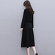 Chu Xin 2025 spring and autumn new women's fashionable temperament slim and slim women's long-sleeved dress bottoming skirt coffee color M (90-118Jin Jin equals 0.5 kg)