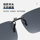 Murata Inao sunglasses clip-on ultra-light myopia polarized sunglasses driving and fishing anti-UV clip-on polarized black gray