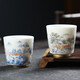 MULTIPOTENT Master Cup China White Porcelain Mutton Fat Jade Porcelain Kung Fu Tea Cup Matching Cup High Mouth Cup 2 Pack Gift Box