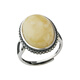 Potala Palace beeswax ring 925 silver ring for men and women Tibetan ethnic style egg face live ring adjustable beeswax ring