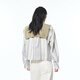 Peacebird [same style in the mall] 25 autumn sea salt milk green striped shirt removable cloak A1CAF3332 Eucalyptus S 155