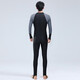 Yobel men's one-piece swimsuit snorkeling surfing wetsuit swimsuit long-sleeved trousers sun protection quick-drying full body warm swimsuit black and gray M recommended 150-160CM weight 95-110Jin Jin equals 0.5 kg