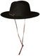 BRIXTON Men's Wool Felt Wide Brim Fedora Hat Adjustable All-Season Outdoor Leisure Black Medium