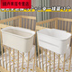 Meng Daixia Nacht Korb hängende Korb auf dem Bett Rack Crib Crib Storage Box Windel Hängende Beutel Babyzimmer Schlafsaalbett graues Gehäuse * 3 + Drei-teiliger Hangkorb * 1 [4