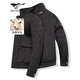 Sept vestes de loup collier masculin collier veste en laine d'hiver pour hommes en noir et blanc petit plaid en laine de vent de vent.