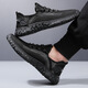 SNGUNY high-end light luxury brand casual shoes men's 2025 spring and summer sports shoes men's breathable thin mesh shoes men's shoes men's black 9195 39