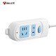 Bull (Bull) Socket Multi-Loch Long Wire Multifunktionales elektrische Steckerplatine, Dragplatine mit Kinderschutztür/neuer National Standard/Row Plug/Stecker [2-Position Total Control 1 Meter] GN-612