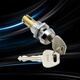 Yarman -Dateischrankverbindung Schrankschublade Schloss Tool Box Lock Core Mailbox Schloss Turn Zungensperrung Eisenschrank -Sperrkartentyp 9902 [Metall] Kupferschlüssel