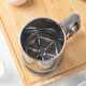 FOR BAKE semi-automatic handheld flour sieve filter mesh baking tool leaking mesh cup type sugar powder spreader double mesh flour sieve FB59612