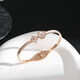 Quamer Old Phoenix Gold Store Fashion coréenne Crocodile Crocodile Fritillaria Bracelet Diamond plaqué 18k Gold Luxury Ins Simple Design 9921-Gold
