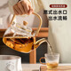 Wanjiaquan high borosilicate glass teapot tea set large capacity filtered teapot electric ceramic stove around the stove for tea making outdoor kettle bamboo wooden beam kettle 1000ML teapot