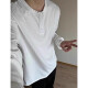 Jian Xingheng Schwarzer Amerikaner Henry Neck Langsamtes T-Shirt Herren Spring Waffel Sweatshirt plus Samt verdickte innere Basishemd Winter Black plus Samt 1381 [hohe Qualität] XL empfohlen 120-140jin [Jin gleich 0,5 kg]