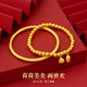 Tiansi 24K ancient heritage gold bracelet women's two generations of joy lotus 999 gold bracelet couple bracelet popular gift to girlfriend