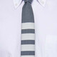 汤姆 布朗（THOM BROWNE） 男士 4-bar羊毛领带 P00440795 灰色 均码