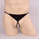 Männer sexy Unterwäsche transparent thong sexy verlockende weiche und atmungsaktive Eisseide Unterwäsche Herrenhöhle-Schritt Offene T-Trübchen rote Uniform Größe