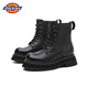 Dickies Martin Boots Men's Boots Spring Boots Men's Couple Heightening Thick Sole British Work Boots Versatile Men's Shoes Black 40
