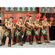 Baiguo Guizhou Miao Lusheng étnico Handmade Bamboo Instrument Stage Performance Props Lusheng 6 Tubos grandes y pequeños Lusheng Angle Right Angle Props 100x55cm