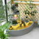 Lisa [chinesischer Innenhof] Balkon Rockerie fließender Wasserbrunnen befeuchtete Feng Shui Rad Fischteich Landschaftsbau Dekoration 5009 Mittellüfterform