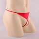 Männer sexy Unterwäsche transparent thong sexy verlockende weiche und atmungsaktive Eisseide Unterwäsche Herrenhöhle-Schritt Offene T-Trübchen rote Uniform Größe