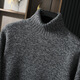 Pash Men's Cashmere Sweater 100% Cashmere 24 Autumn and Winter New Style Flower Turnis Neck Thicken Knitted Sweater TRC-1477 Flower Turnis Red 2XL