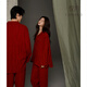 Yuenei red pajamas wedding newlyweds set pure cotton gauze spring and autumn wedding home clothes for men and women zodiac year 32306 lucky red men's 3XL (male 180-200 Jin Jin equals 0.5 kg / female 160-180 Jin Jin equals 0.5 kg)