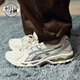 亚瑟士（asics）kayano14秋冬休闲运动鞋复古男鞋银侣跑鞋K14 1203A537-101【黄银色】 36