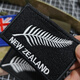 Tactical Mandrill New Zealand Flag Armband Silver Fern Logo Badge Embroidered Velcro Badge Flag Morale Badge Outdoor Backpack Sticker Silver Fern with Letters 5*8CM