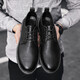 Lwok nuevo producto zapatos de cuero casual para hombres de moda de moda