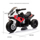 
BeRica BMW authorized infant and children electric car three-wheeled motorcycle can be seated for men, women, children toys, baby gift blue