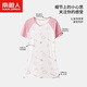 南极人儿童睡衣夏季女童薄款纯棉卡通少女家居服连衣裙 粉色小兔 140