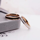 Nilan Fat Donglai same style 18k rose gold ring couple rings AU750 platinum ring style pair black style pair ring (please note the size when placing an order)