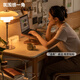 Genji hölzerne Massivholz Schreibtisch moderner einfacher Home -Schüler -Schreibtisch Kleiner Haushaltsstudien -Computer -Büro -Schreibtisch 1m Schreibtisch (1000*600*738 mm)