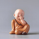 Qia Shuo creative antique little monk ornaments Buddhist Zen home living room tea table character doll bonsai landscaping decoration Suiyuan 17ABC three styles about 8.0CM high