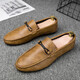 
Changxiang Huili Driving Bean Dog Shoes 2024 New Men's Spring and Autumn and Summer Breathable Lazy Leather Shoes Men's British Casual Black (D826) 39