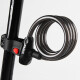 Zhongli (ZOLI) 87714 bicycle lock ring type steel cable bicycle mountain bike electric bicycle lock universal lock mounting bracket black 12*120CM