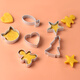 Baijie Children's Fun DIY Cookie Mold 6-piece Set Gingerbread Sugar Cookie Pressed Sugar Cookie Mold Baking Supplement Tools