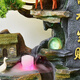 
Botianxuan large-scale floor-standing rockery flowing water fountain ornaments for living room, wealth, feng shui wheel humidifier, high mountain circulation waterscape decoration 9934 medium size 53*38*133.6cm