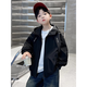 Boys' Jackets Children's Jackets Autumn Outdoor Tops 2025 Spring and Autumn New Boys Hooded Jackets DS-JK22 Black Spring and Autumn 160cm
