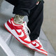 
Nike (Nike) basketball shoes men's shoes Air Jordan aj1 board shoes 2025 summer new low top breathable casual and light sports DD1391-602 white and red DunK 40.5