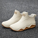 Botas de lluvia Remtin Tubo corto Botas de lluvia impermeables para mujeres Cañas de goma anti-desgaste antideslizante Cocina de coches de goma Color 37