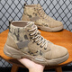 
Unresponsible workwear men's shoes in autumn and winter high-top camouflage labor protection shoes waterproof and non-slip leisure work and work site work shoes men YJ-9193 khaki 42