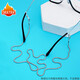 DRATRA glasses chain for men and women anti-slip chain sunglasses myopia glasses hanging neck stainless steel non-fading snake chain chain lanyard