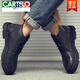 Cartelo Martin Boots Herrenherbst- und Winter High-Top-Schuhe Trendy Leder Britisch-Stil kurze Stiefel neue Plüschmitte Retro-Arbeitsstiefel Brown <Middle Top Style> 41