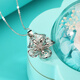 Yuan Shengfu's new PT950 high-quality fashionable platinum flower pendant, versatile platinum pendant, 5.67 grams