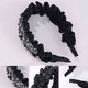 Idel's rhinestone wheat ear pleated hair hoop for women 2025 new high head pressure hair hoop high-end broken hair headband birthday gift rhinestone wheat ear headband F2298