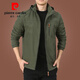 Pier Cardin Chaqueta para hombres Autumn Casual Jacket Men's Spring Men's Clothing 2025 New Men's Autumn Top 9898 [Gray] Tapo extraíble - No hay precio adicional más Velvet XL 180 Especificaciones (150Jin [Jin equivale a aproximadamente 0.5 kg])